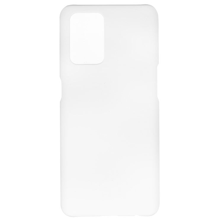 For Oppo A74 4G / F19 / F19s Rubberized Matte Anti-scratch Hard PC Case Drop-proof Phone Cover - White