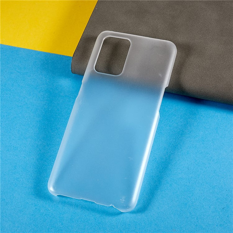 For Oppo A74 4G / F19 / F19s Rubberized Matte Anti-scratch Hard PC Case Drop-proof Phone Cover - Transparent