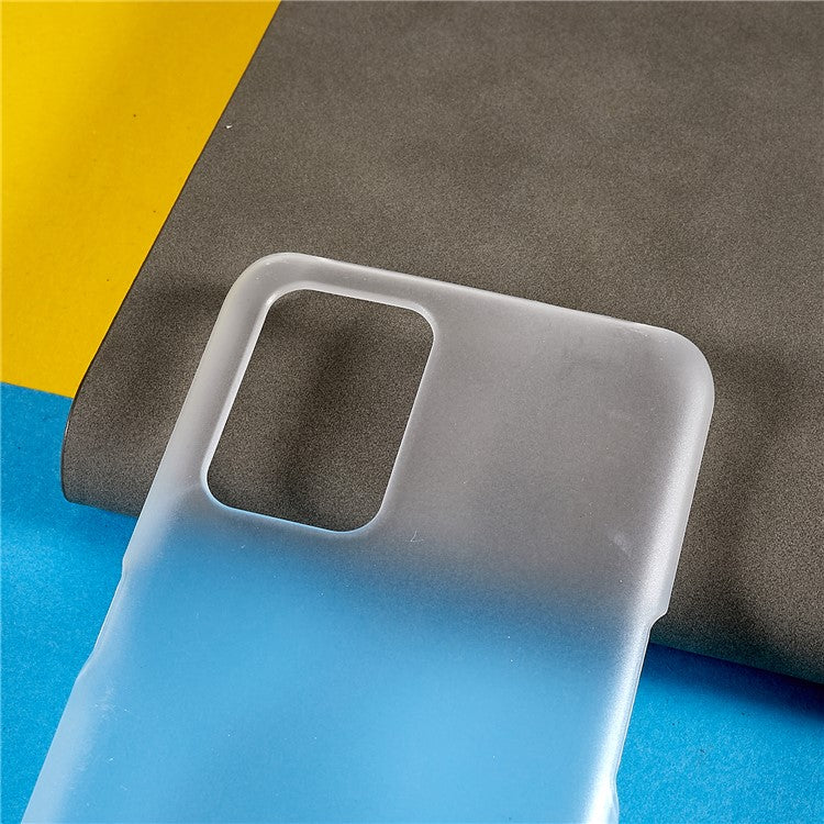 For Oppo A74 4G / F19 / F19s Rubberized Matte Anti-scratch Hard PC Case Drop-proof Phone Cover - Transparent