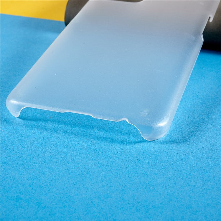 For Oppo A74 4G / F19 / F19s Rubberized Matte Anti-scratch Hard PC Case Drop-proof Phone Cover - Transparent