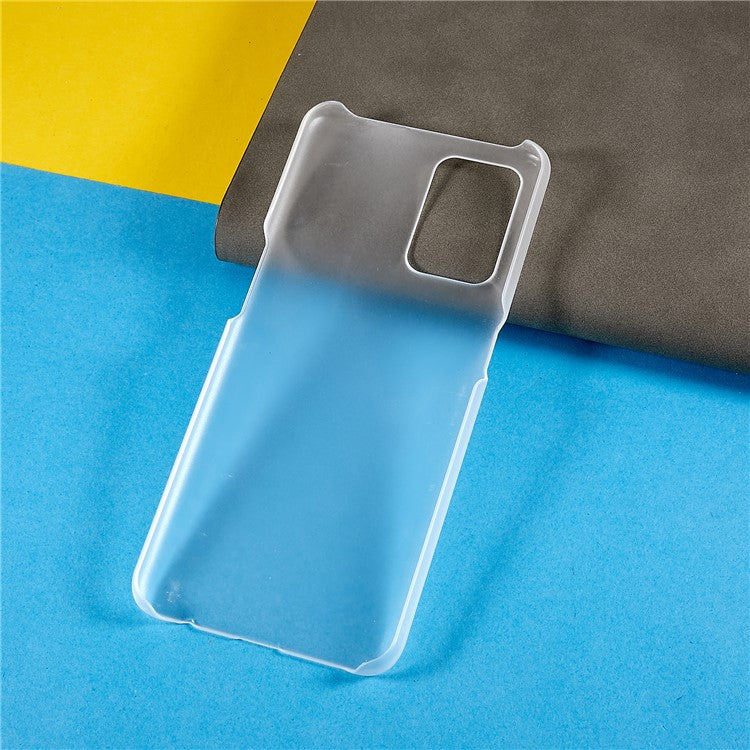 For Oppo A74 4G / F19 / F19s Rubberized Matte Anti-scratch Hard PC Case Drop-proof Phone Cover - Transparent