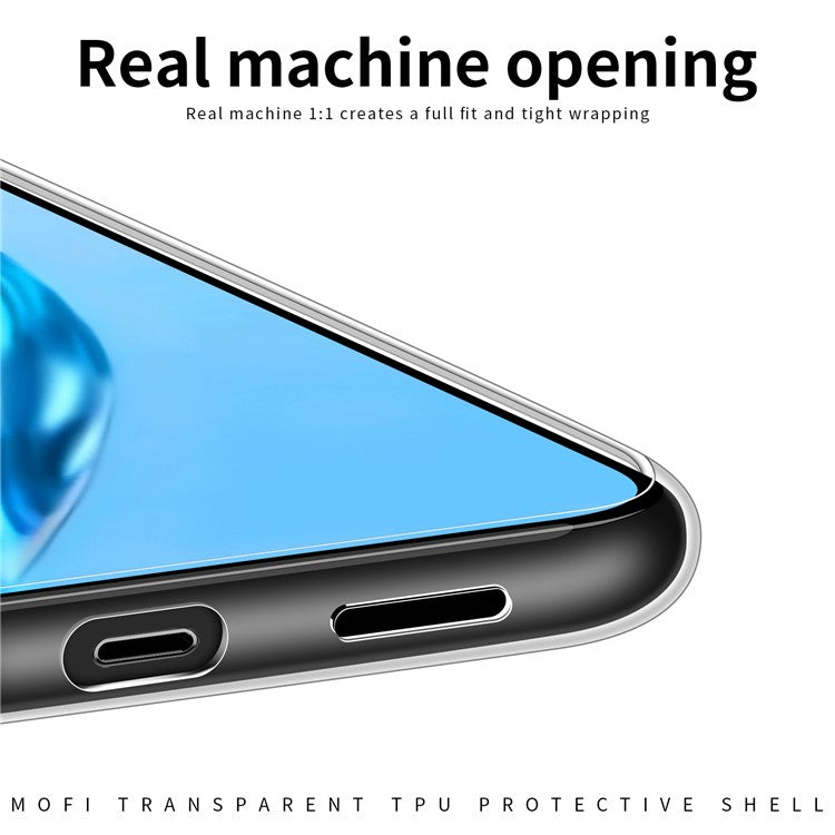 MOFI for Infinix Hot 20 4G Crystal Clear Phone Case Flexible TPU Ultra Slim Cover