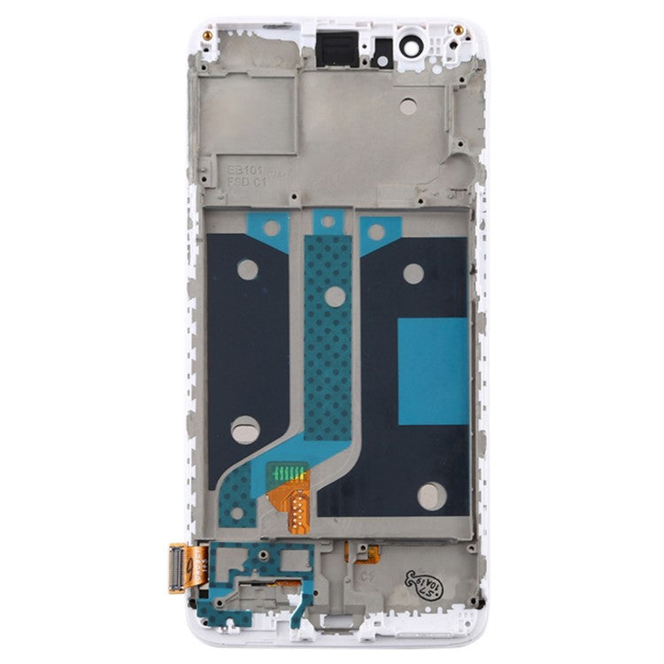 For OnePlus 5 Grade C OLED Screen and Digitizer Assembly + Frame (without Logo) - White