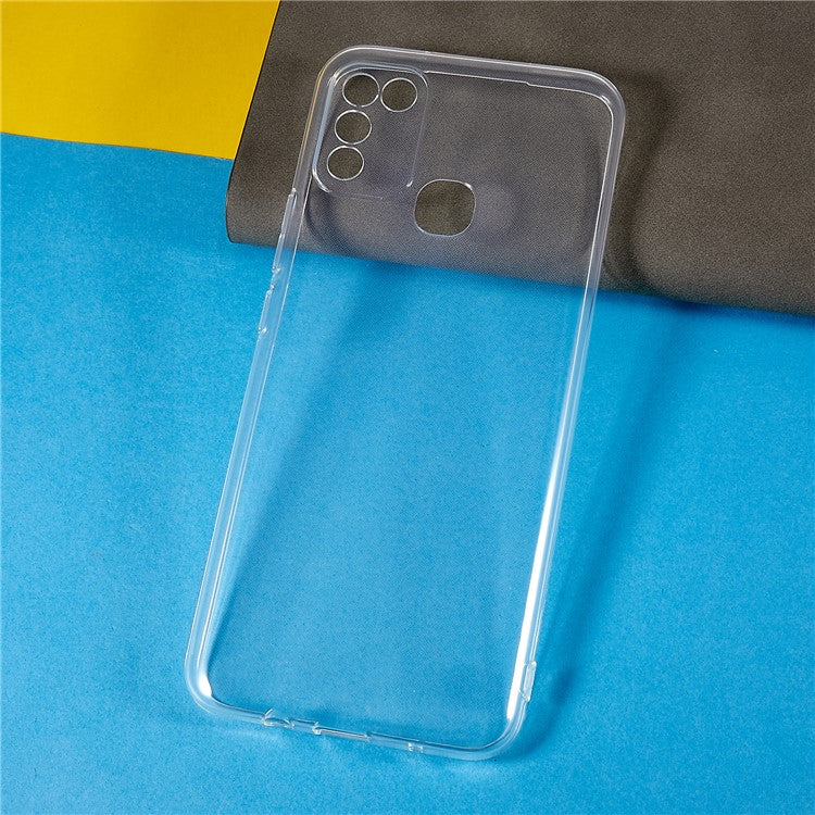 For Infinix Hot 10 Play Ultra-Thin Soft TPU Phone Back Cover Transparent Anti-Scratch Protective Case