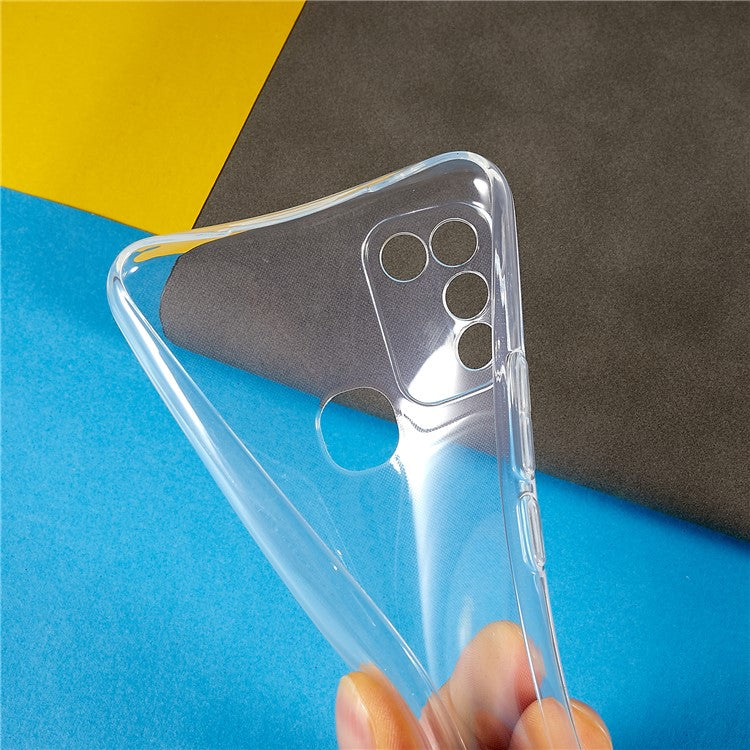 For Infinix Hot 10 Play Ultra-Thin Soft TPU Phone Back Cover Transparent Anti-Scratch Protective Case