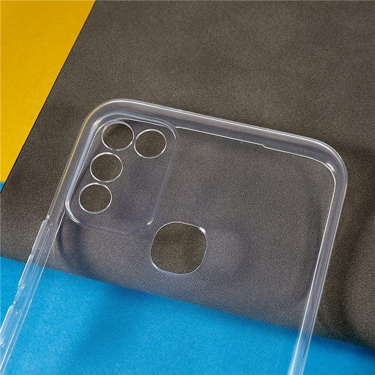For Infinix Hot 10 Play Ultra-Thin Soft TPU Phone Back Cover Transparent Anti-Scratch Protective Case