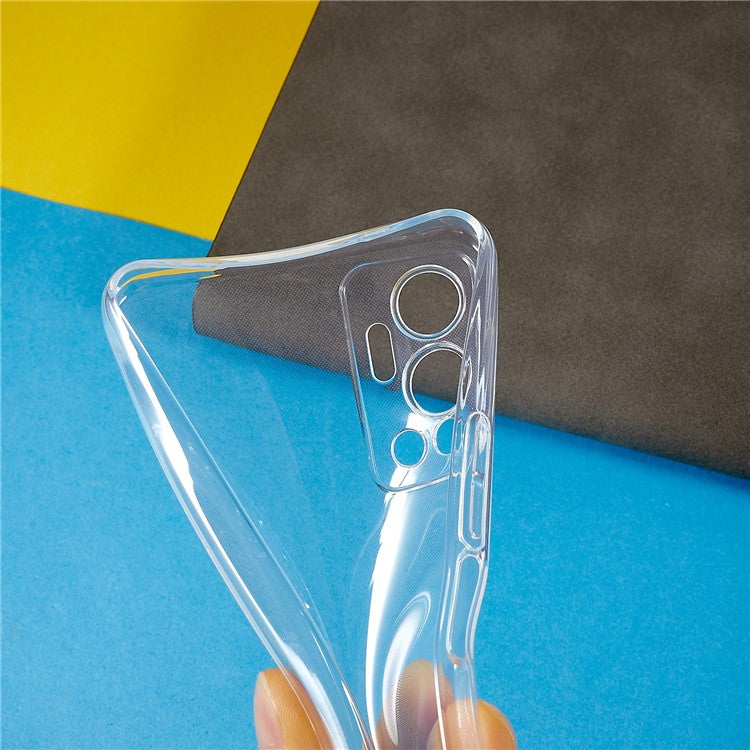 For Infinix Hot 12 4G Ultra-Thin Flexible TPU Protective Back Cover Clear Drop-Proof Anti-Scratch Phone Case