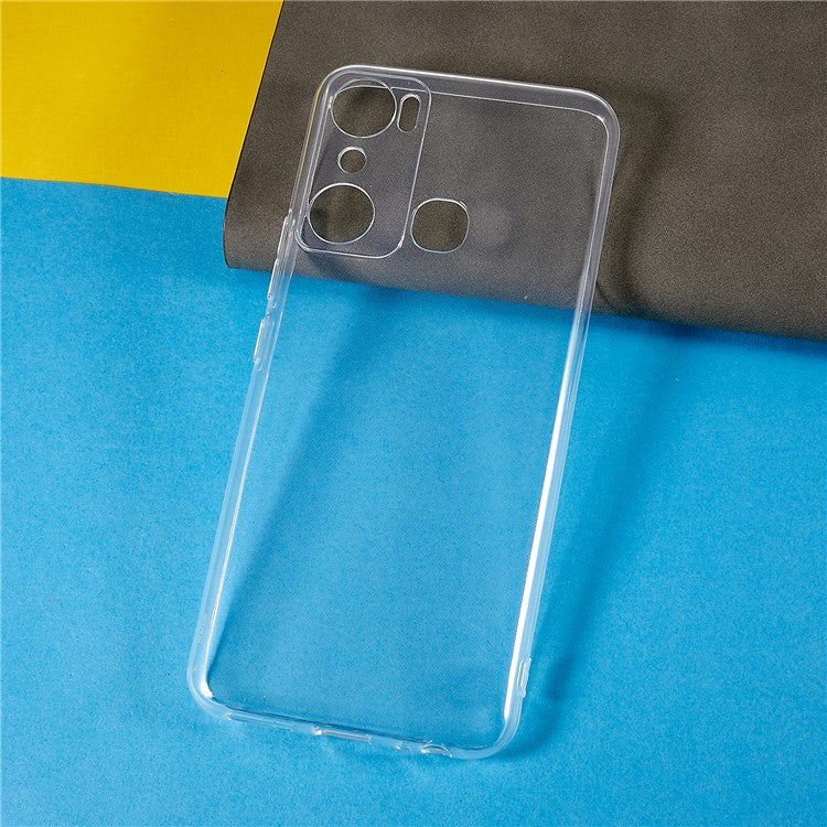 For Infinix Hot 20i 4G Anti-Drop Ultra Slim Phone Case Transparent Anti-Yellowing Shockproof TPU Back Cover