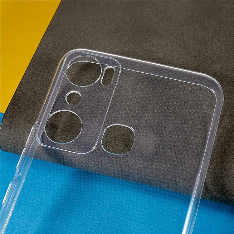 For Infinix Hot 20i 4G Anti-Drop Ultra Slim Phone Case Transparent Anti-Yellowing Shockproof TPU Back Cover