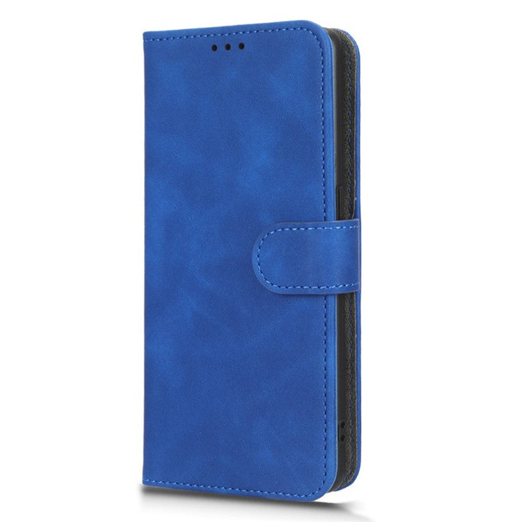 Phone Wallet Case For Oppo Reno9 Pro+ 5G Skin-Touch Feeling PU Leather Cell Phone Cover Stand Card Holder - Blue