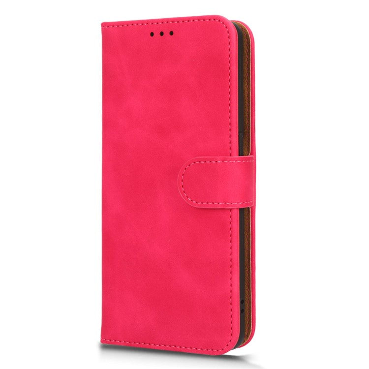 Phone Wallet Case For Oppo Reno9 Pro+ 5G Skin-Touch Feeling PU Leather Cell Phone Cover Stand Card Holder - Rose