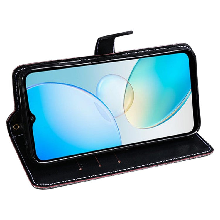 IDEWEI For Infinix Hot 12 Pro 4G Crocodile Texture PU Leather Viewing Stand Phone Flip Wallet Case Magnetic Clasp Phone Cover - Black