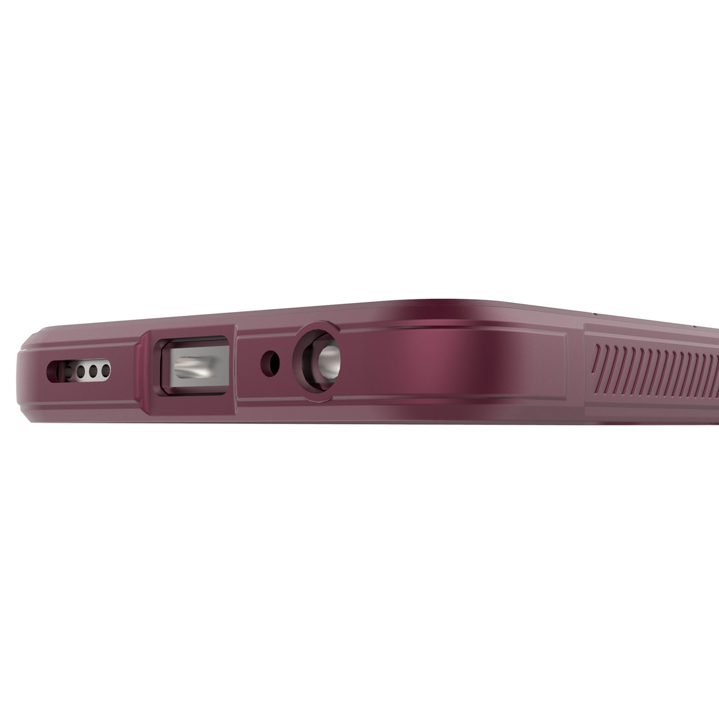 For vivo Y16 4G Collision Resistant Soft TPU Cell Phone Cover Non-Slip Rugged Back Phone Case - Wine Red