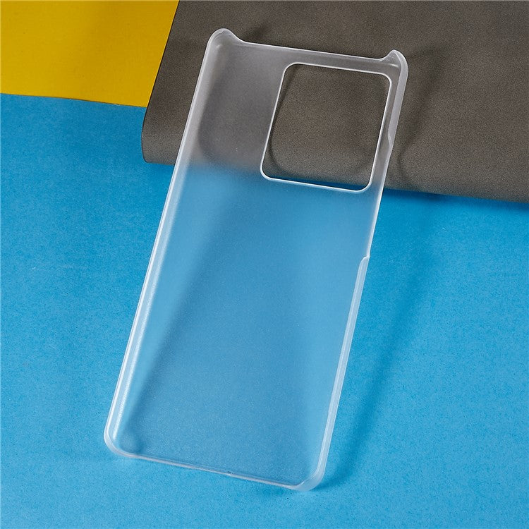 For vivo iQOO 10 Pro 5G Hard Plastic Rubberized Glossy Phone Case Back Protector Cell Phone Cover - Transparent
