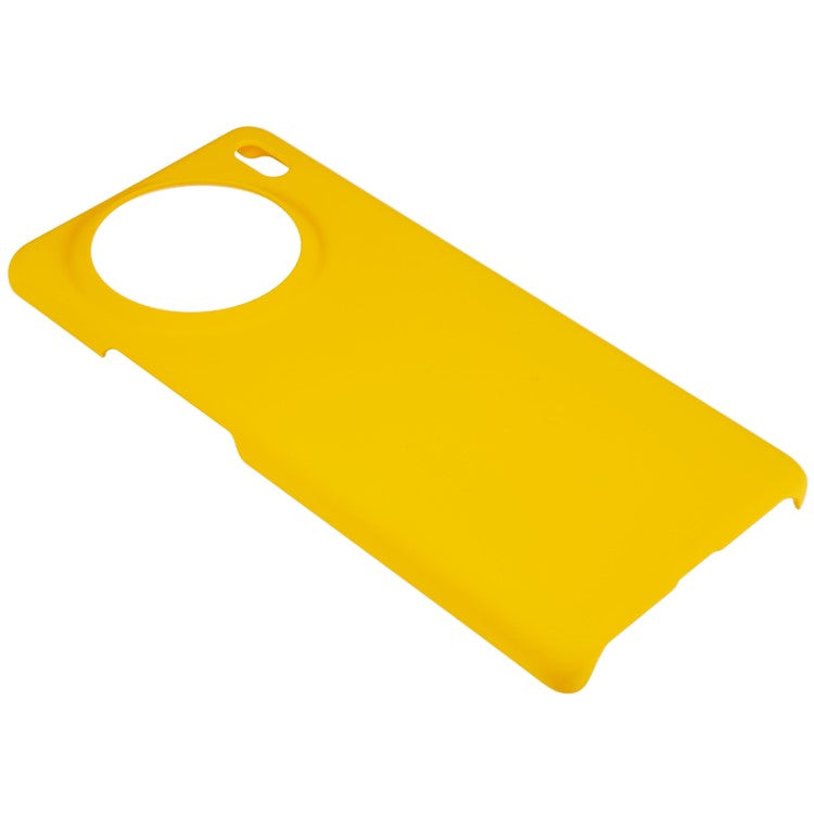 For vivo X90 Pro 5G Glossy Surface Hard PC Phone Case Rubberized Finish Drop Protection Cover - Yellow