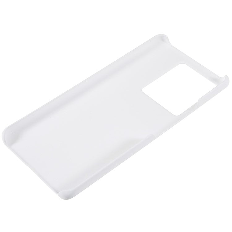 For vivo iQOO Neo7 SE 5G / iQOO Neo7 5G Anti-Fingerprint Hard Plastic Phone Protector Rubberized Glossy Phone Case Cell Phone Cover - White