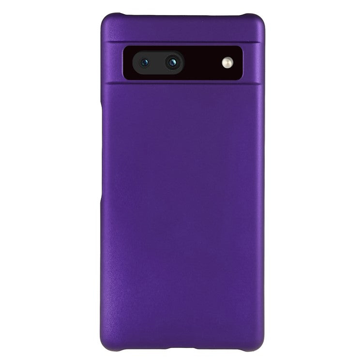Slim Hard Plastic Phone Cover for Google Pixel 7a, Rubberized Glossy Anti-Scratch Phone Case - Purple