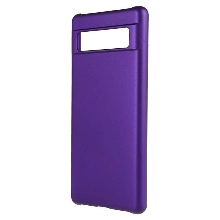 Slim Hard Plastic Phone Cover for Google Pixel 7a, Rubberized Glossy Anti-Scratch Phone Case - Purple