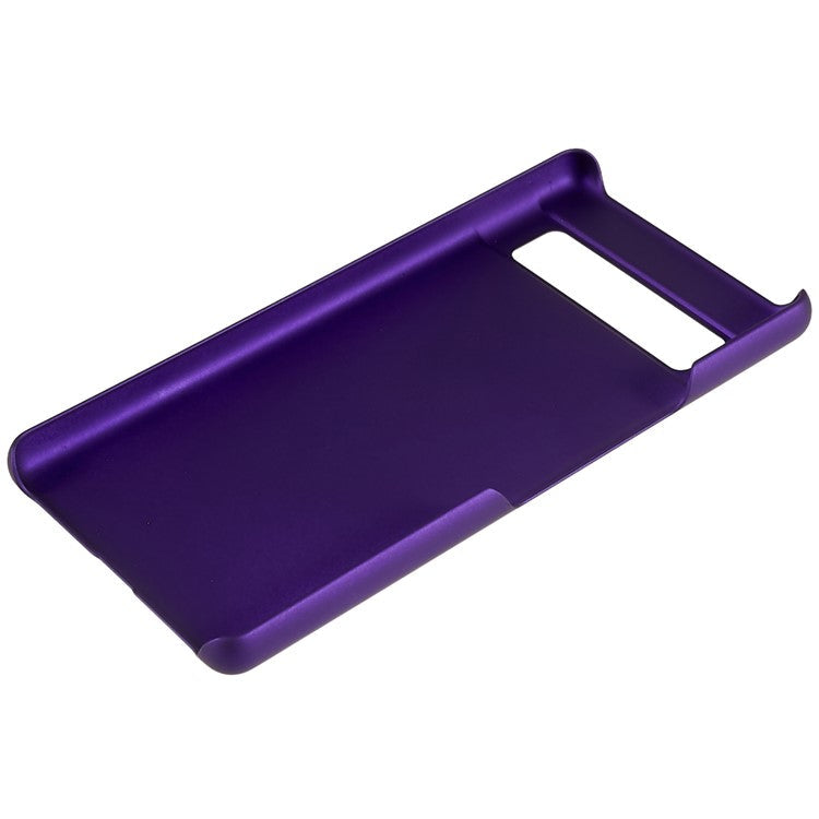 Slim Hard Plastic Phone Cover for Google Pixel 7a, Rubberized Glossy Anti-Scratch Phone Case - Purple
