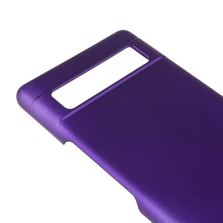 Slim Hard Plastic Phone Cover for Google Pixel 7a, Rubberized Glossy Anti-Scratch Phone Case - Purple