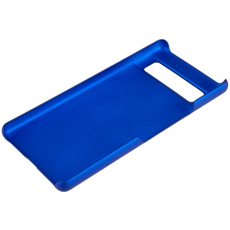 Slim Hard Plastic Phone Cover for Google Pixel 7a, Rubberized Glossy Anti-Scratch Phone Case - Blue