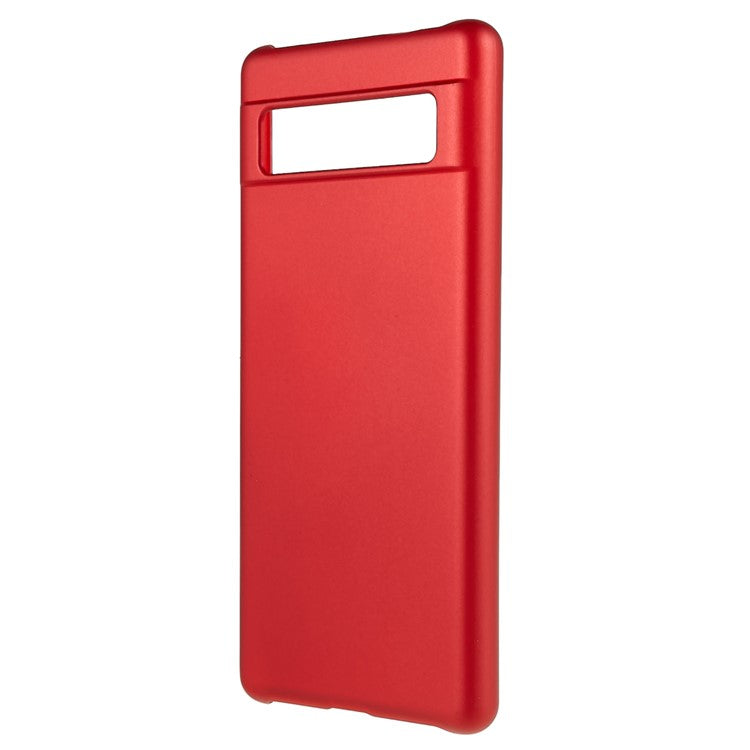 Slim Hard Plastic Phone Cover for Google Pixel 7a, Rubberized Glossy Anti-Scratch Phone Case - Red
