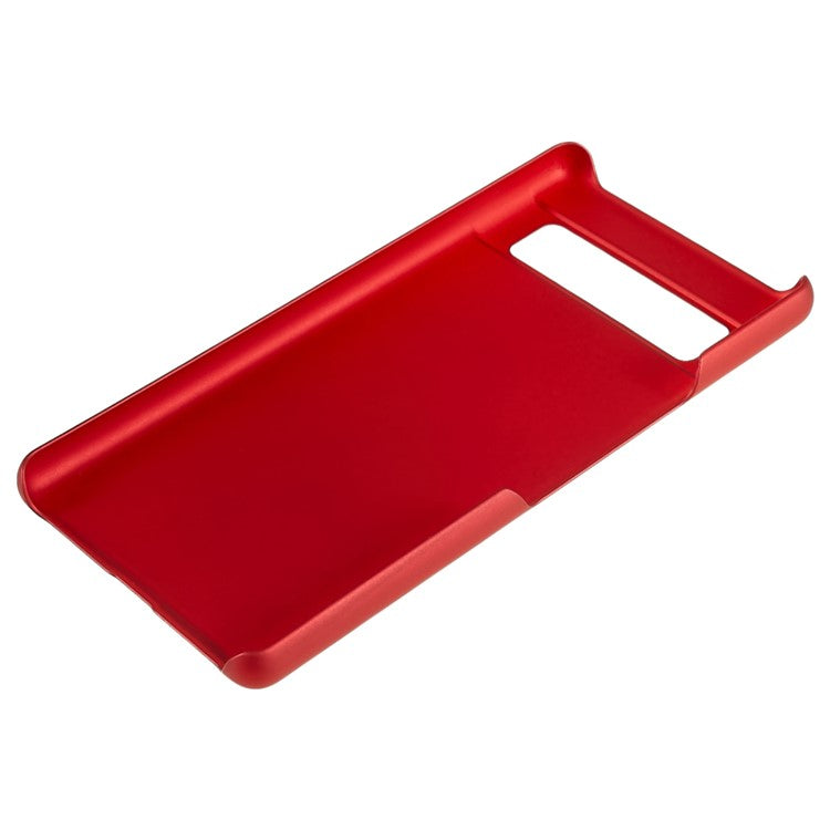 Slim Hard Plastic Phone Cover for Google Pixel 7a, Rubberized Glossy Anti-Scratch Phone Case - Red