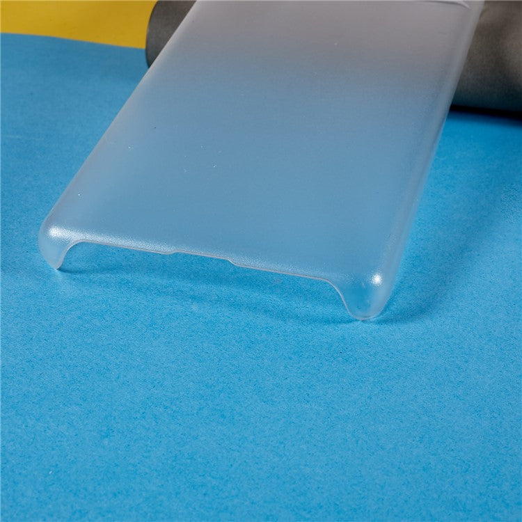 Slim Hard Plastic Phone Cover for Google Pixel 7a, Rubberized Glossy Anti-Scratch Phone Case - Transparent