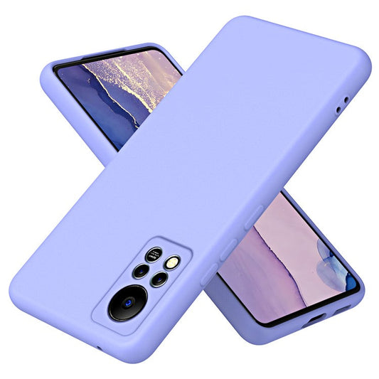Anti-Drop Phone Case For Infinix Hot 11s NFC 4G, Rubberized 2.2mm Thickness Fiber Lining Cushion Protective TPU Phone Cover - Purple