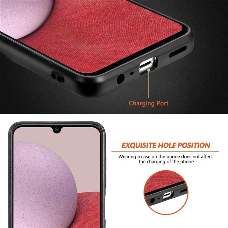 Anti-scratch Phone Case For Samsung Galaxy A14 5G / A14 4G Carbon Fiber Texture PU Leather Coated Soft TPU Anti-fall Phone Cover - Black