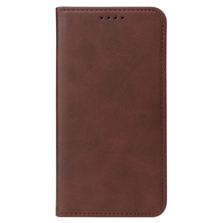 For Infinix Hot 11s NFC 4G Protective Case Business Style Strong Magnet Phone Wallet PU Leather Cover Shell - Brown