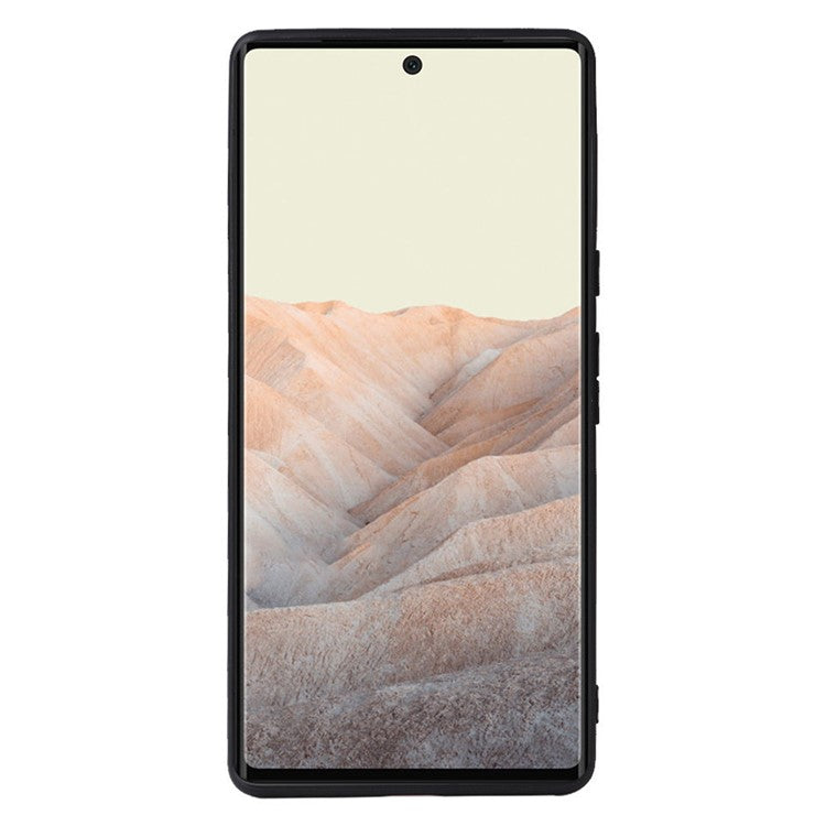 For Google Pixel 7 Pro 5G Anti-scratch Phone Case Textured PU Leather Coated TPU + PC Hybrid Cover - Leopard