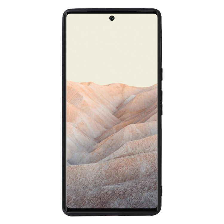 For Google Pixel 7 Pro 5G Anti-scratch Phone Case Textured PU Leather Coated TPU + PC Hybrid Cover - Black Glittery Sequins