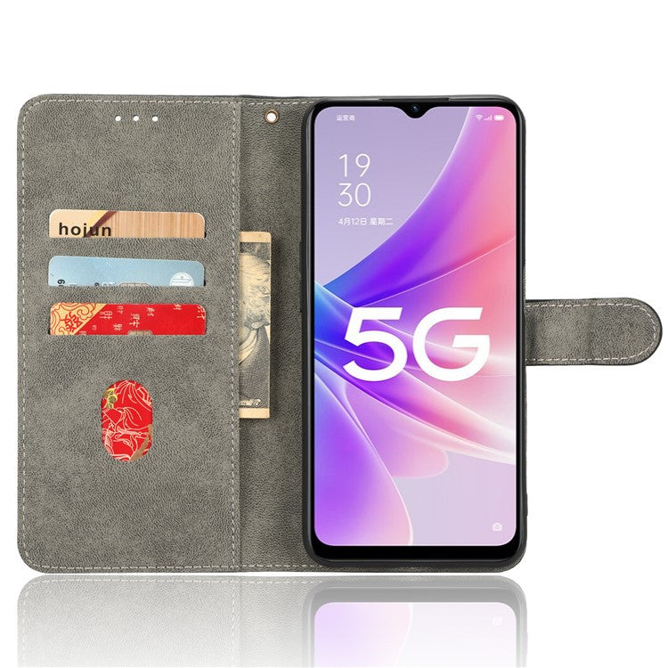 For Oppo A57 (2022) 5G / A77 5G / K10 5G / Realme V23 5G / Q5i / Narzo 50 5G / OnePlus Nord N300 5G RFID Blocking PU Leather Phone Case Magnetic Cover with Wallet Stand - Green