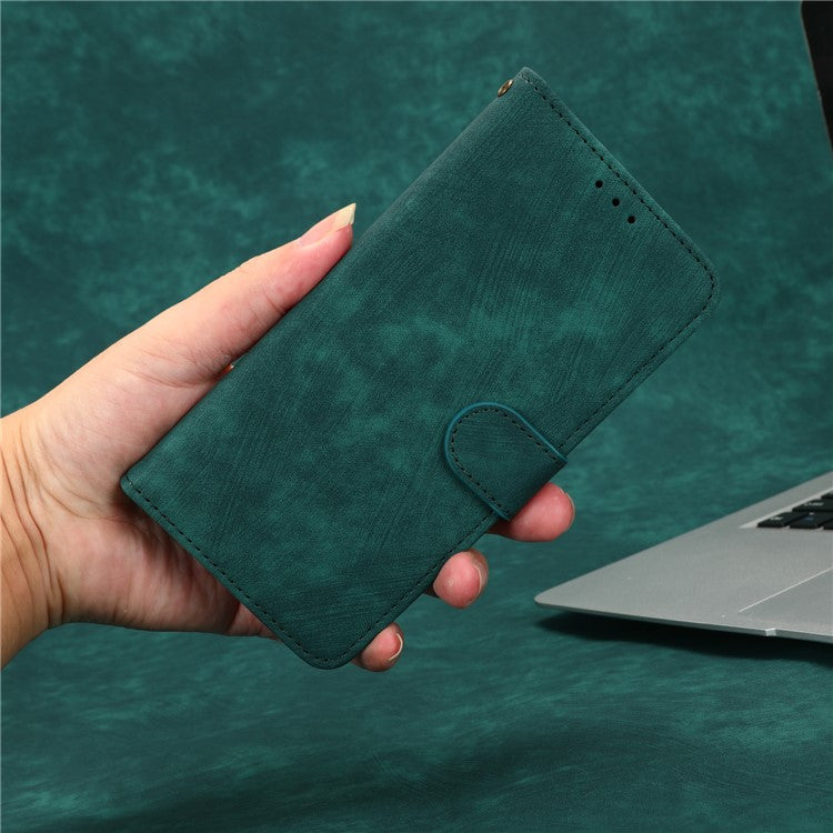 RFID Blocking Phone Cover For Honor X7, Foldable Stand Magnetic PU Leather Protective Phone Wallet Case - Green
