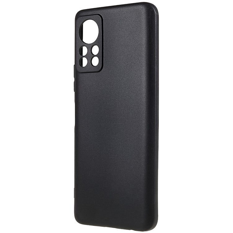 For Infinix Hot 11s NFC 4G Soft TPU Phone Case Matte Anti-Fingerprint Protective Cover - Black