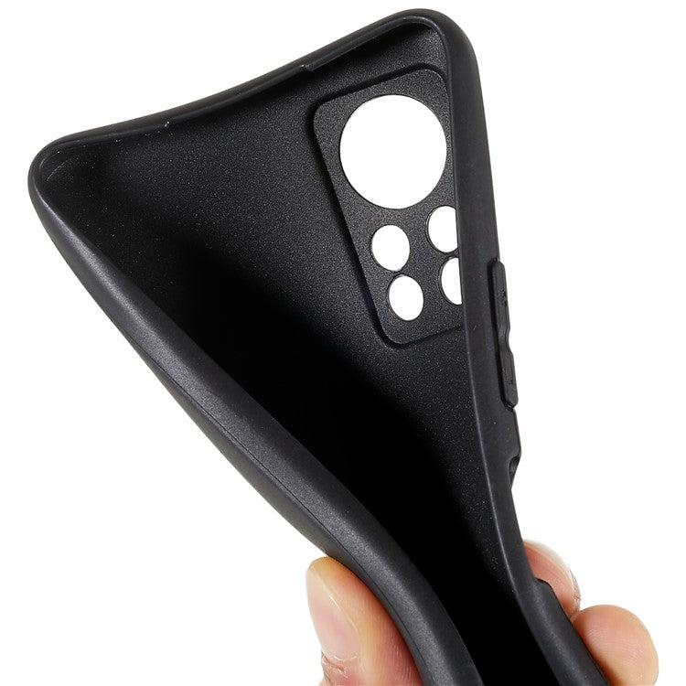 For Infinix Hot 11s NFC 4G Soft TPU Phone Case Matte Anti-Fingerprint Protective Cover - Black