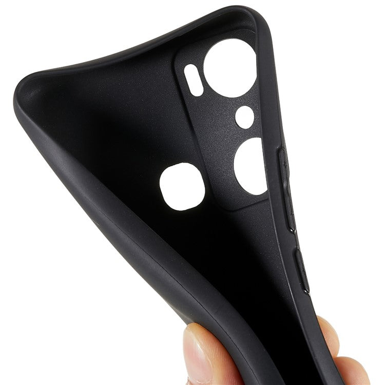 For Infinix Hot 20i 4G Anti-Fingerprint Matte Flexible Black Cell Phone Cover TPU Case Anti-Scratch Protective Shell