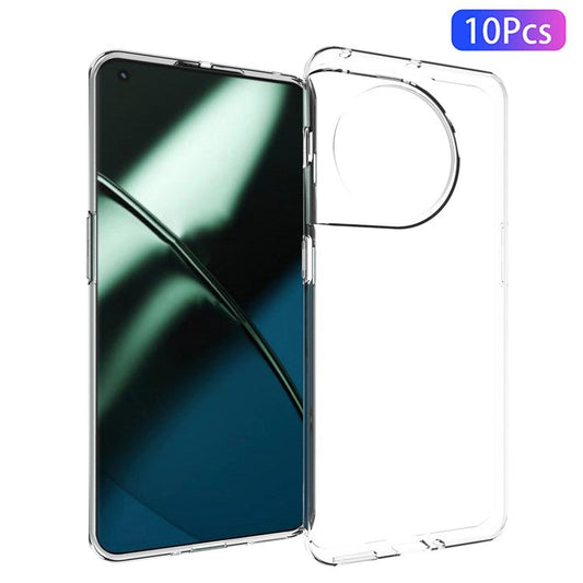 10Pcs / Pack For OnePlus 11 5G TPU Phone Case Inner Watermark-Free Anti-scratch Crystal Clear Cover