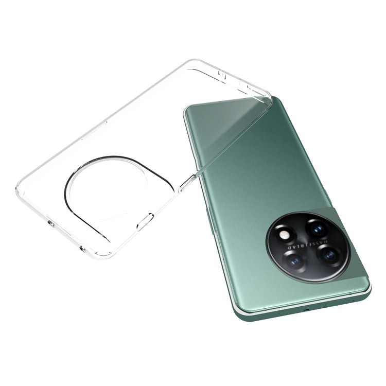 10Pcs / Pack For OnePlus 11 5G TPU Phone Case Inner Watermark-Free Anti-scratch Crystal Clear Cover