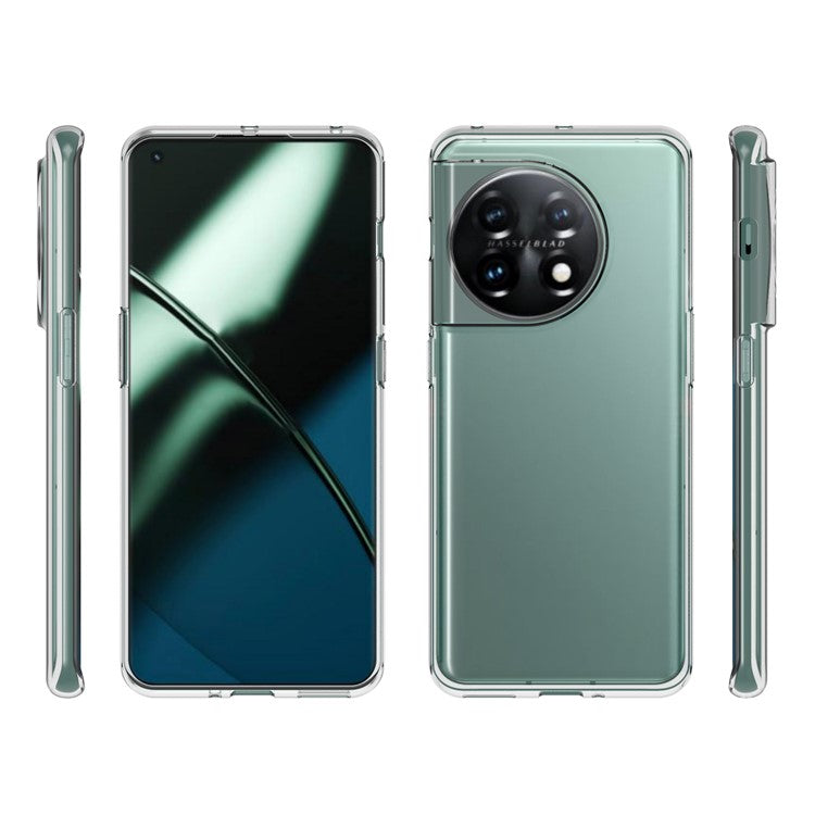 10Pcs / Pack For OnePlus 11 5G TPU Phone Case Inner Watermark-Free Anti-scratch Crystal Clear Cover