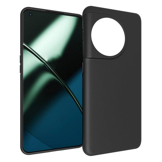 10Pcs / Pack TPU Case for OnePlus 11 5G, Matte Finish Anti-scratch Protective Phone Cover - Black