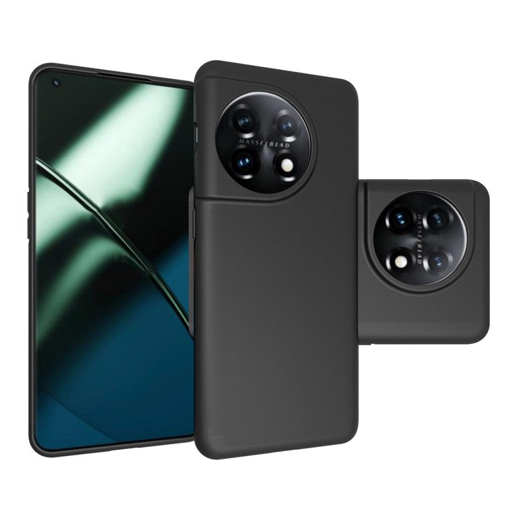 10Pcs / Pack TPU Case for OnePlus 11 5G, Matte Finish Anti-scratch Protective Phone Cover - Black