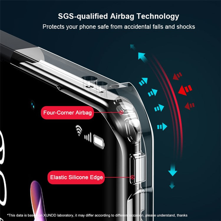 XUNDD For Oppo Reno9 Pro+ 5G Drop-proof Transparent Camera Protection Phone Case Acrylic+TPU Phone Cover