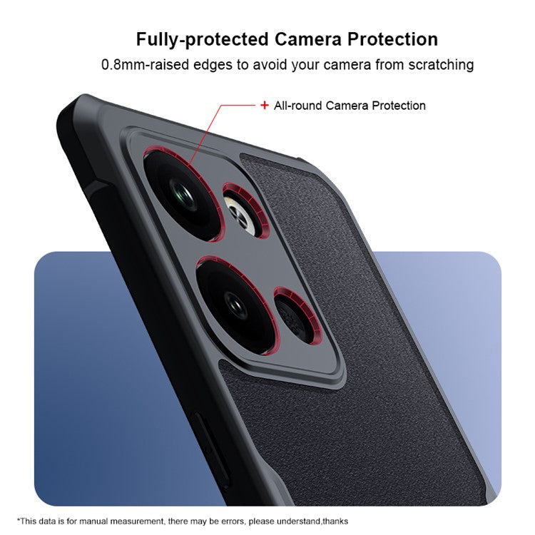 XUNDD For Oppo Reno9 Pro+ 5G Drop-proof Transparent Camera Protection Phone Case Acrylic+TPU Phone Cover