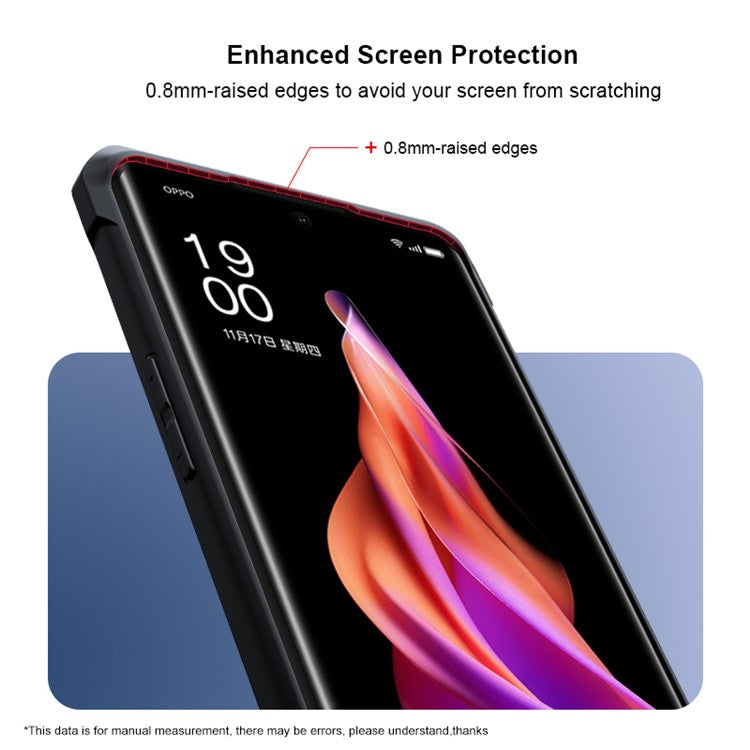 XUNDD For Oppo Reno9 Pro+ 5G Drop-proof Transparent Camera Protection Phone Case Acrylic+TPU Phone Cover