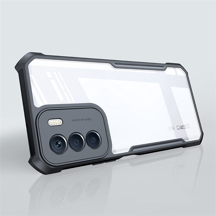 XUNDD For Infinix Zero 5G 2023 Transparent Camera Protection Phone Case Acrylic+TPU Anti-Scratch Drop-Proof Phone Back Cover