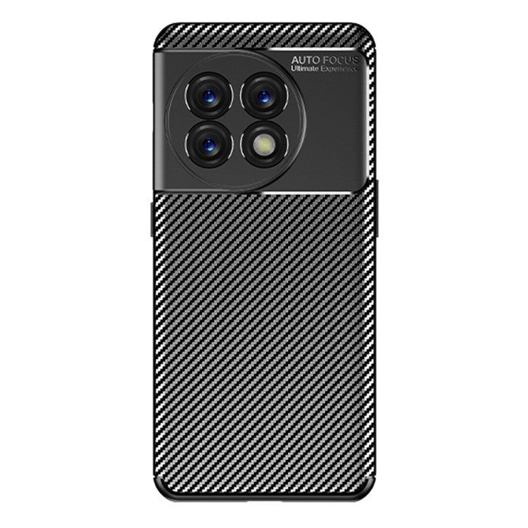 For OnePlus 11 5G Carbon Fiber Texture Phone Case Anti-drop Protection Flexible TPU Cover