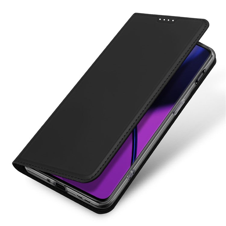 DUX DUCIS Skin Pro Series Shockproof Phone Case for OnePlus 11 5G, PU Leather Cell Phone Cover with Card Holder Stand - Black