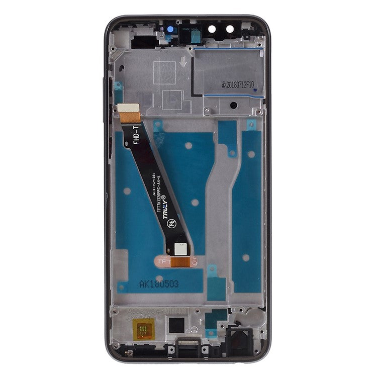 For Huawei Honor 9 Lite Grade C LCD Screen and Digitizer Assembly + Frame Replacement Part (without Logo) - Black